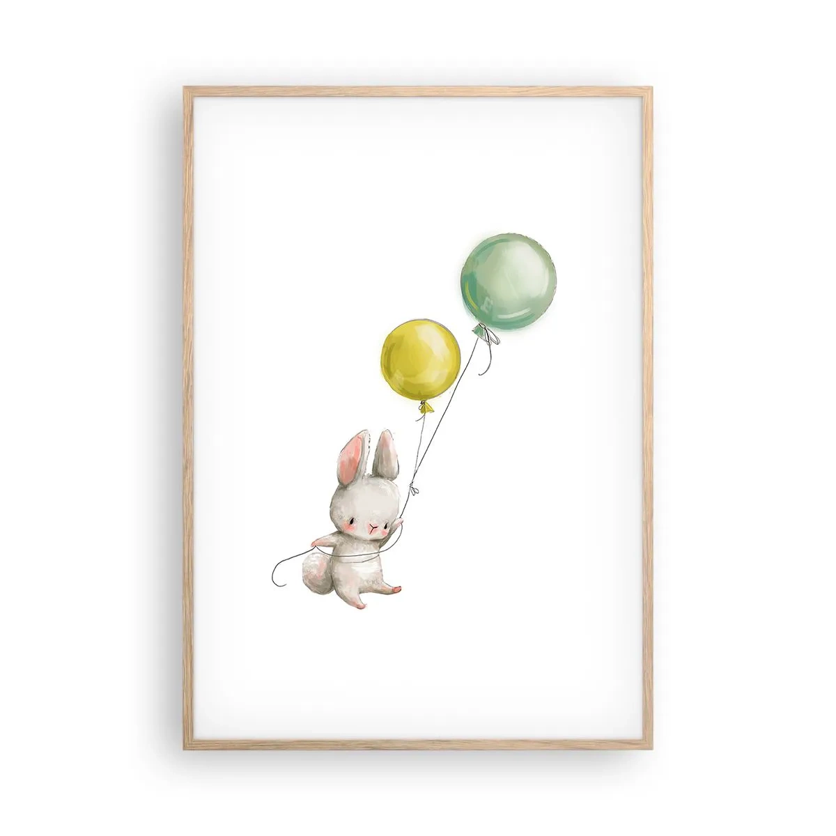 Plakat w ramie jasny dąb - Też polecę! - 70x100 cm