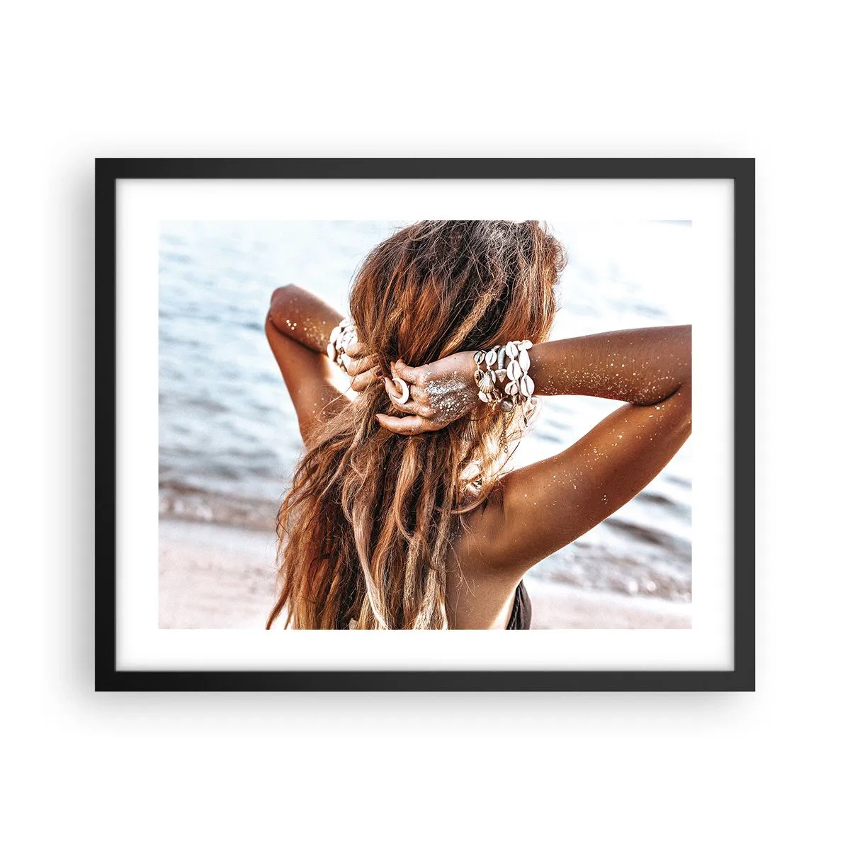 Plakat w czarnej ramie - Siostra wody i słońca - 50x40 cm