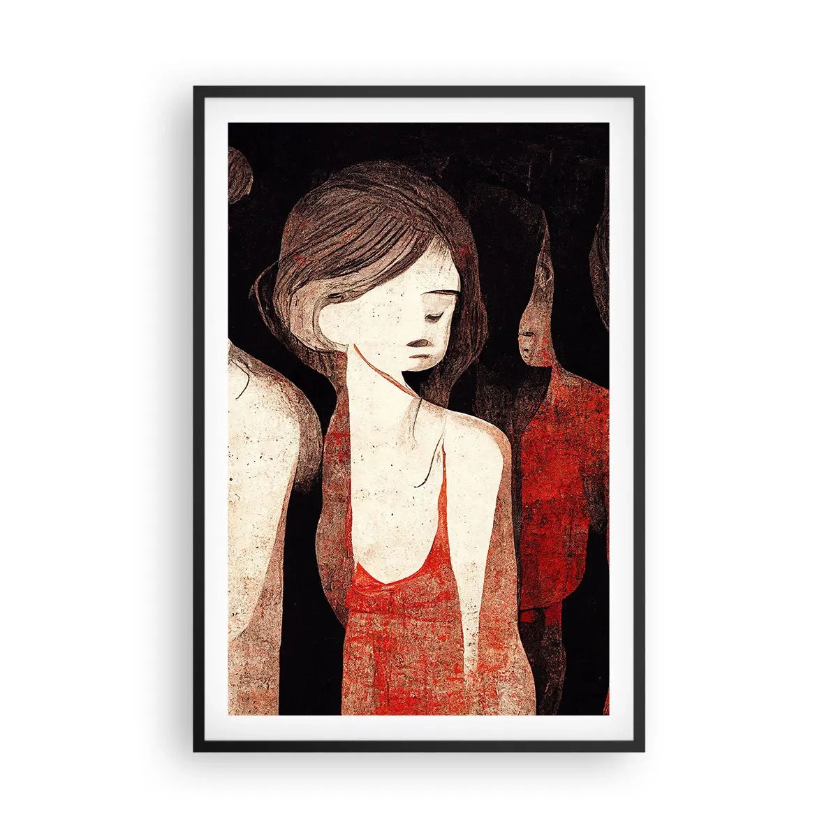 Plakat w czarnej ramie - Madonny z ciemności - 61x91 cm