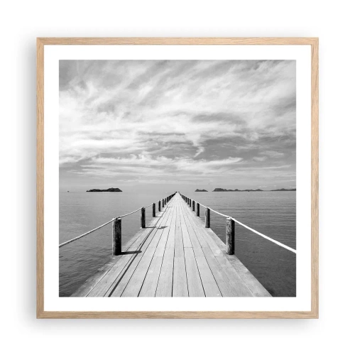 Plakat w ramie jasny dąb - A może podróż… - 60x60 cm