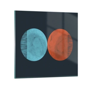 Obraz na szkle - Tylko geometria? - 30x30 cm