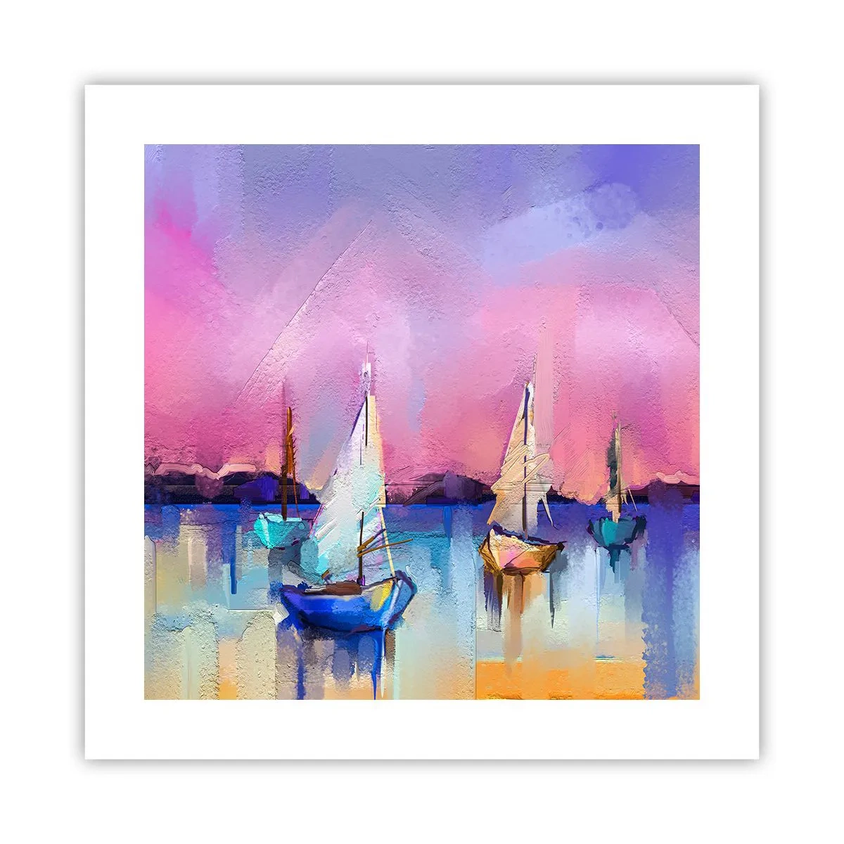 Plakat - Kierunek: szerokie wody - 40x40 cm