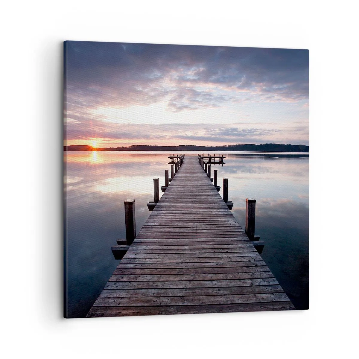 Obraz na płótnie - Cicha granica dnia i nocy - 50x50 cm