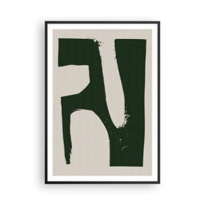 Plakat w czarnej ramie - Zatoki bieli - 70x100 cm
