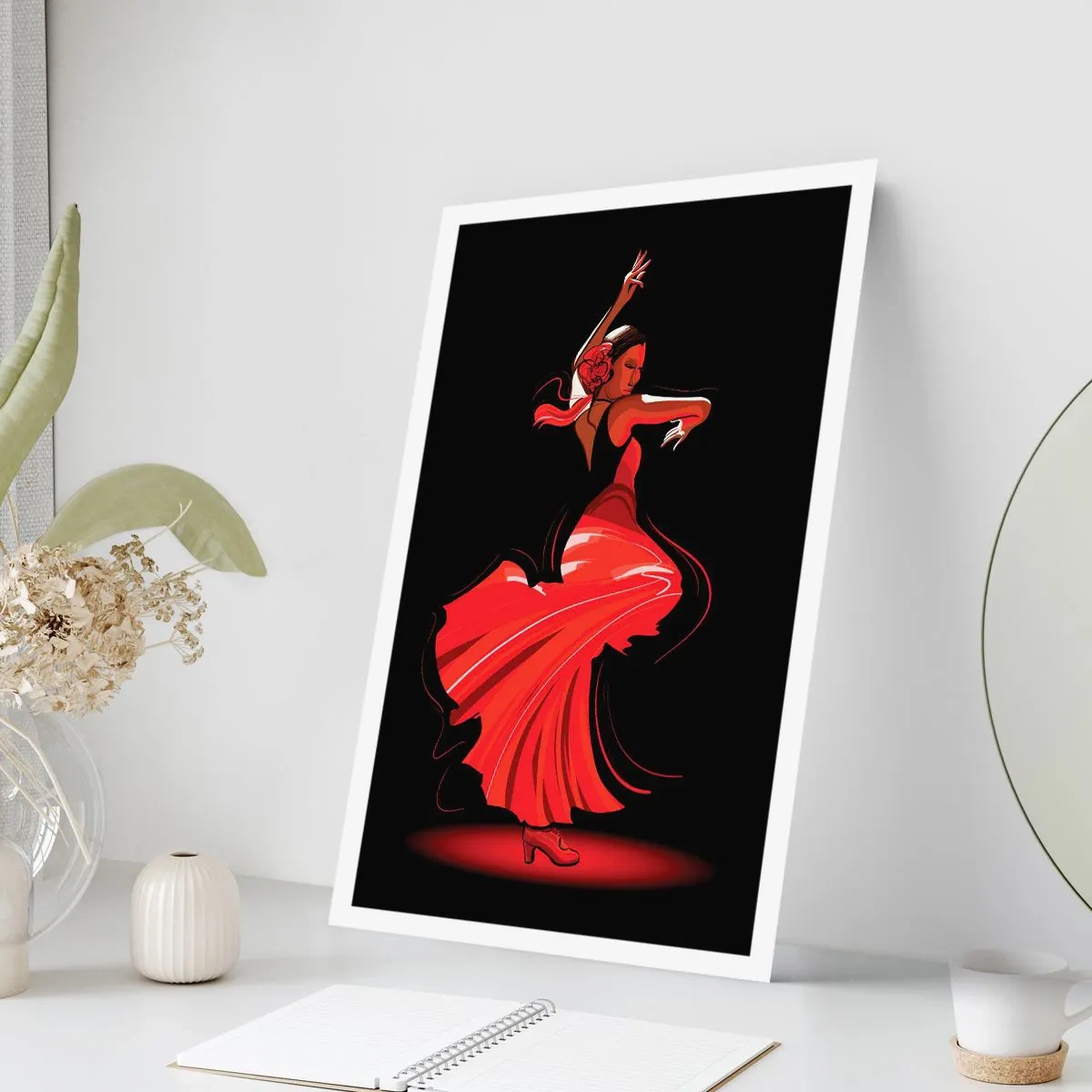 Plakat - Ognisty duch flamenco - 70x100 cm