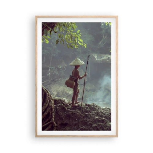 Plakat w ramie jasny dąb - Zaprzyjaźniony z naturą - 61x91 cm