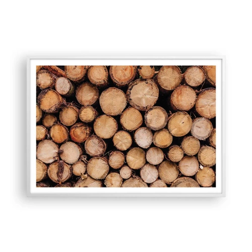 Plakat w białej ramie - Nowy początek - 100x70 cm