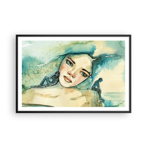 Plakat w czarnej ramie - Am I blue? - 91x61 cm