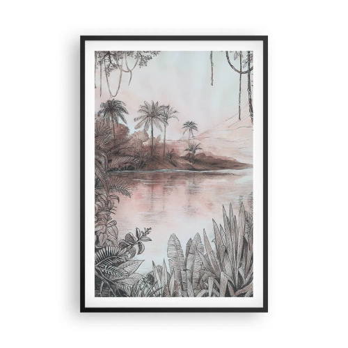 Plakat w czarnej ramie - XIX-wieczny pamiętnik odkrywcy - 61x91 cm