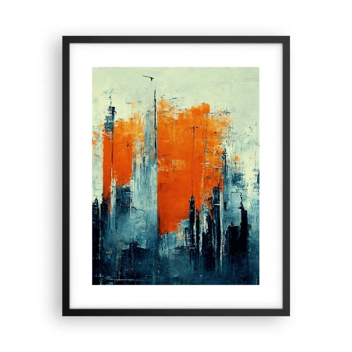 Plakat w czarnej ramie - Pejzaż nowoczesny - 40x50 cm