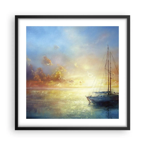 Plakat w czarnej ramie - W złotej zatoce - 50x50 cm