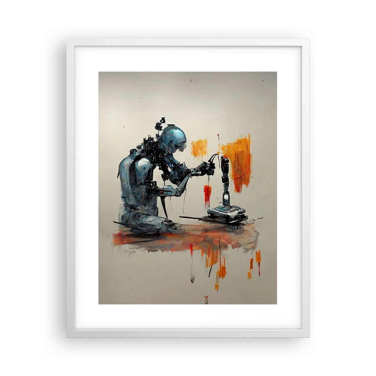 Plakat w białej ramie - Już jutro… - 40x50 cm