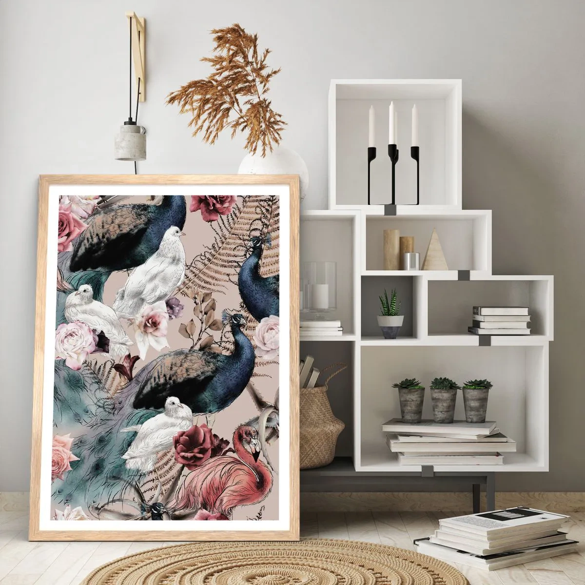 Plakat w ramie jasny dąb - W pałacowym ogrodzie - 30x40 cm