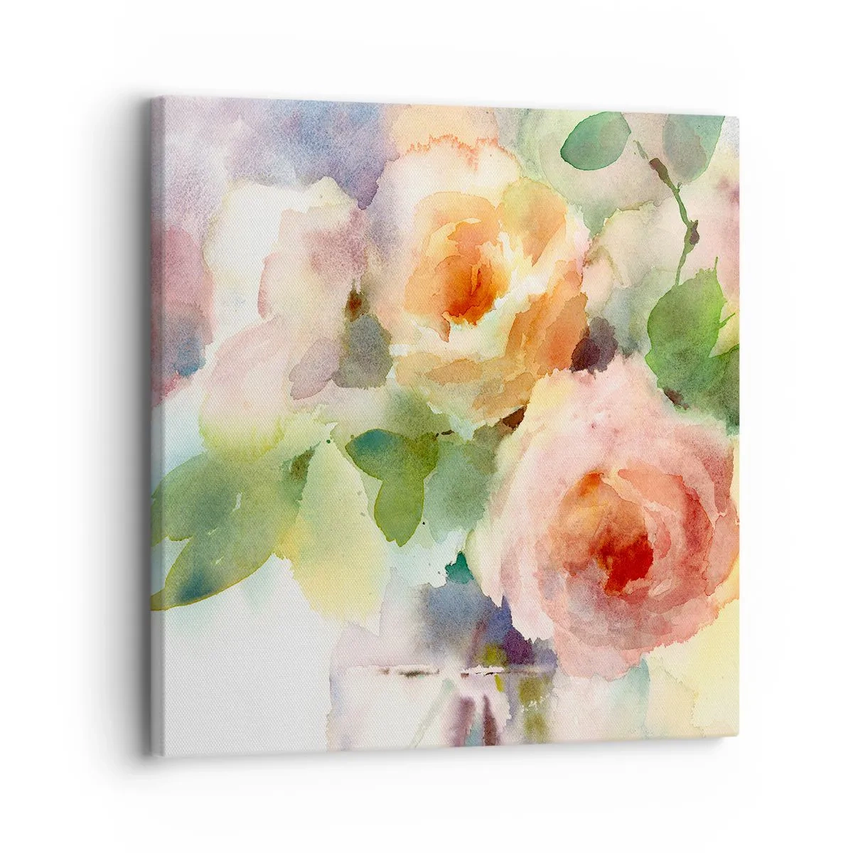 Obraz na płótnie - Delikatne jak akwarela - 30x30 cm