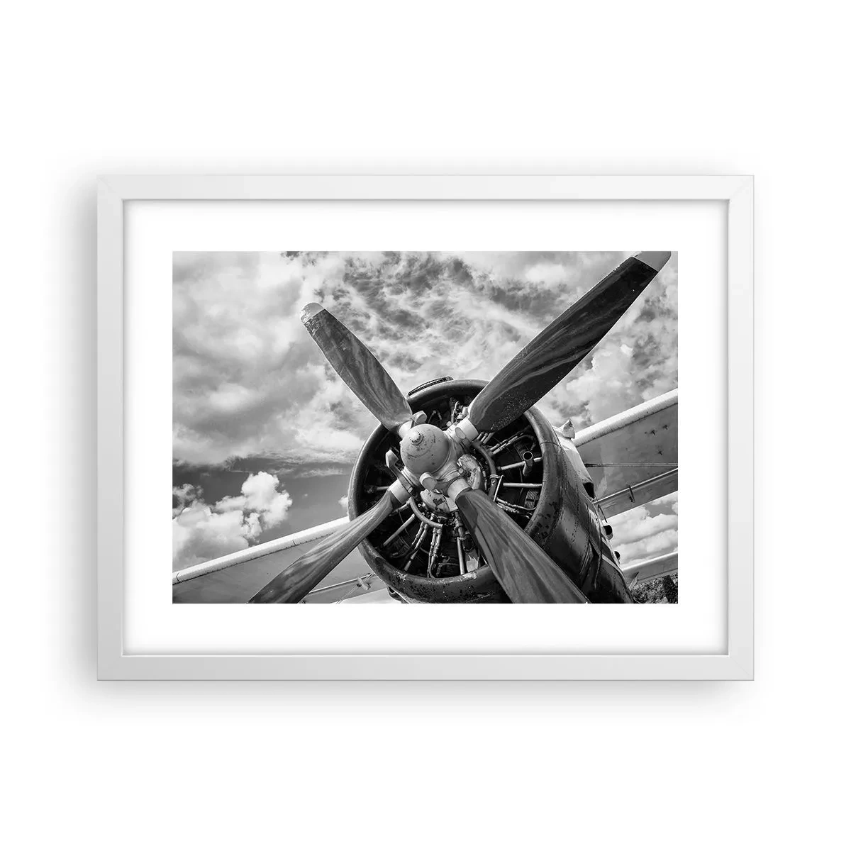 Plakat w białej ramie - Pogromca przestworzy - 40x30 cm