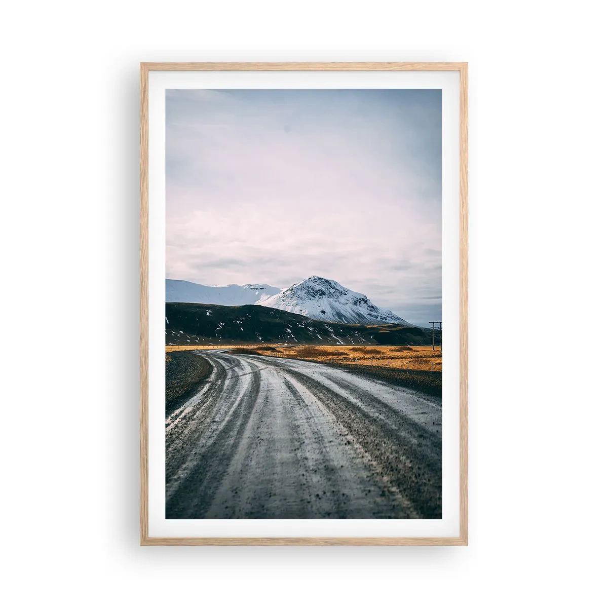 Plakat w ramie jasny dąb - W islandzkim klimacie - 61x91 cm