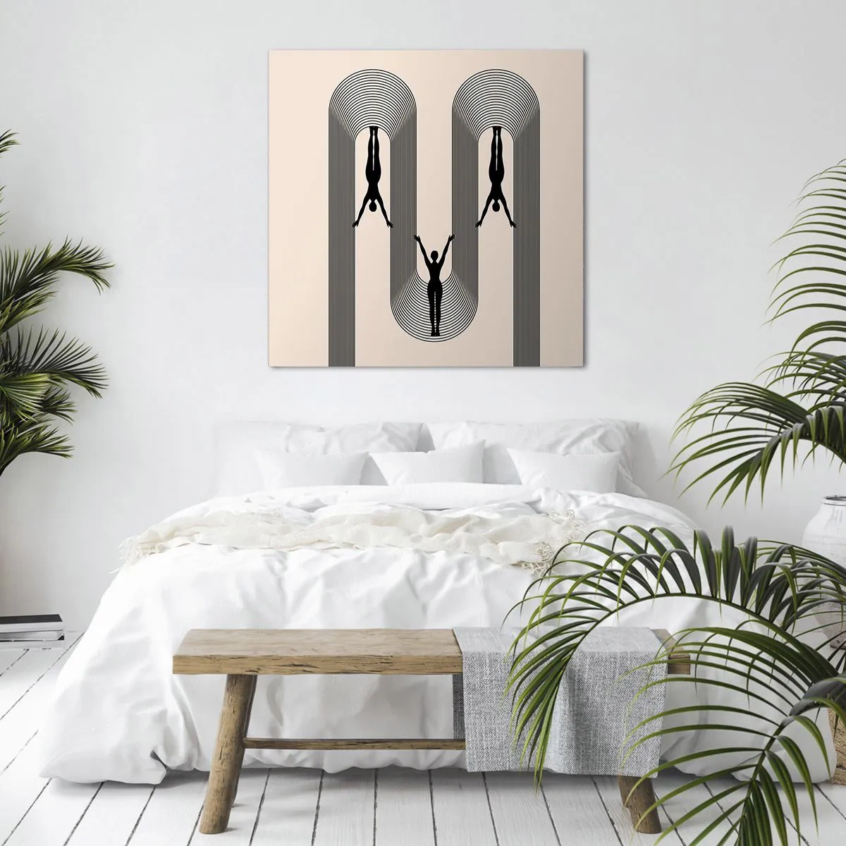 Obraz na płótnie - Do góry nogami - 50x50 cm