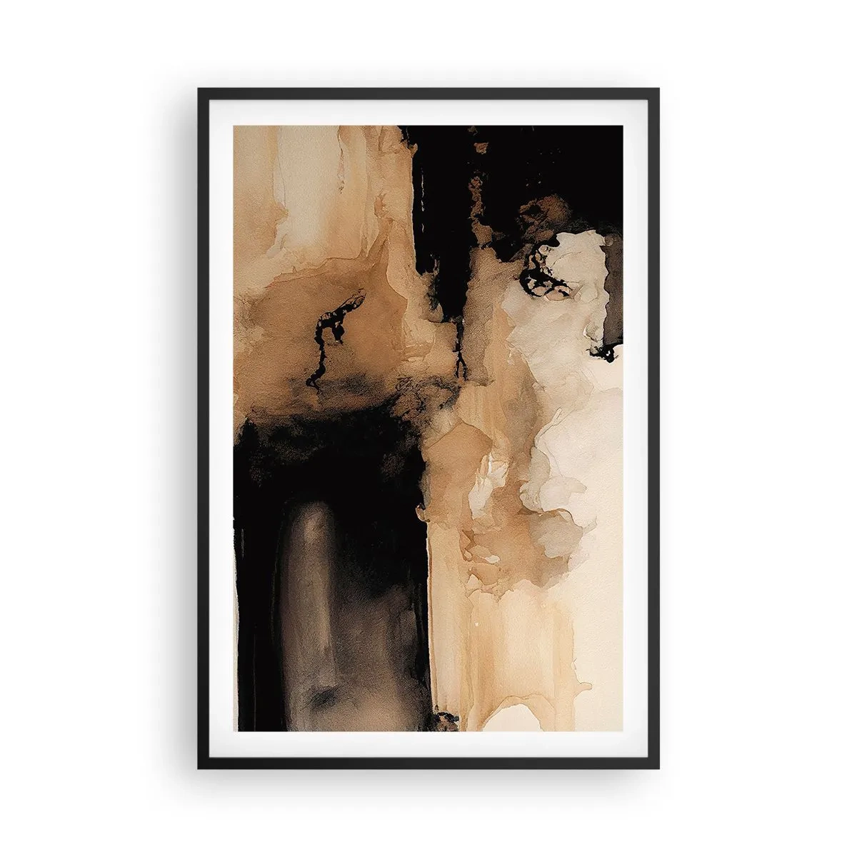 Plakat w czarnej ramie - Abstrakcja intrygująca - 61x91 cm