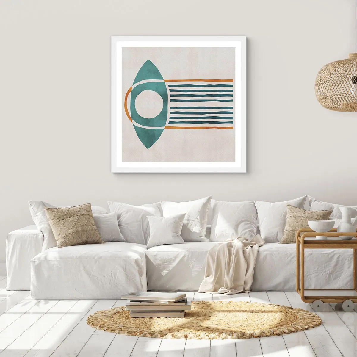 Plakat w białej ramie - Znaki i rytuały - 40x40 cm
