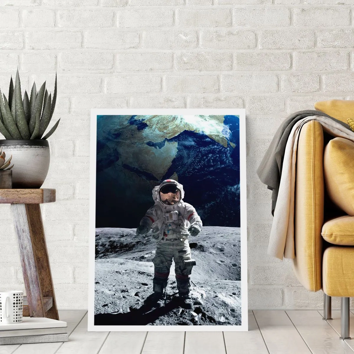 Plakat - Pozdrowienia z Księżyca - 70x100 cm