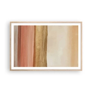 Plakat w ramie jasny dąb - Kompozycja wertykalna - 91x61 cm