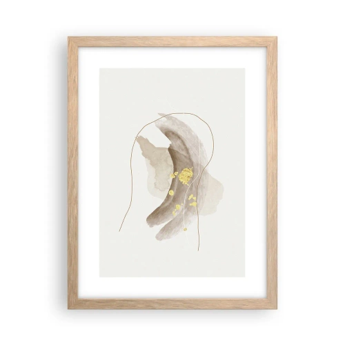 Plakat w ramie jasny dąb - Napotkane w przestrzeni - 30x40 cm