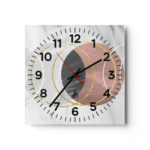 Zegar ścienny - Muzyka sfer - 30x30 cm