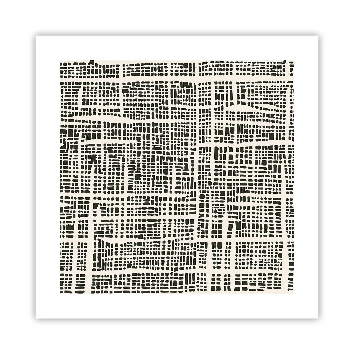 Plakat - Kompozycja utkana - 40x40 cm