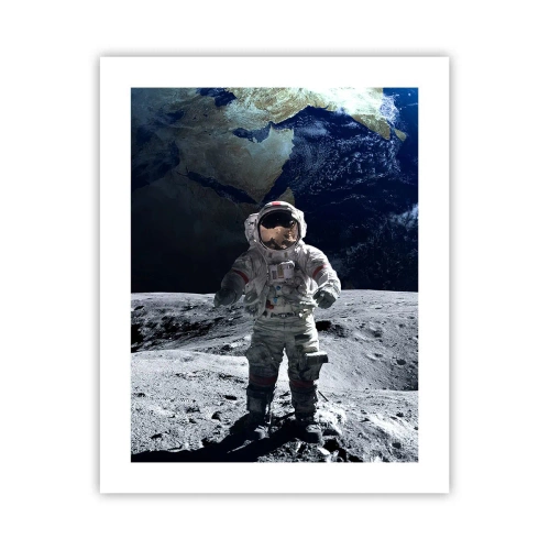 Plakat - Pozdrowienia z Księżyca - 40x50 cm
