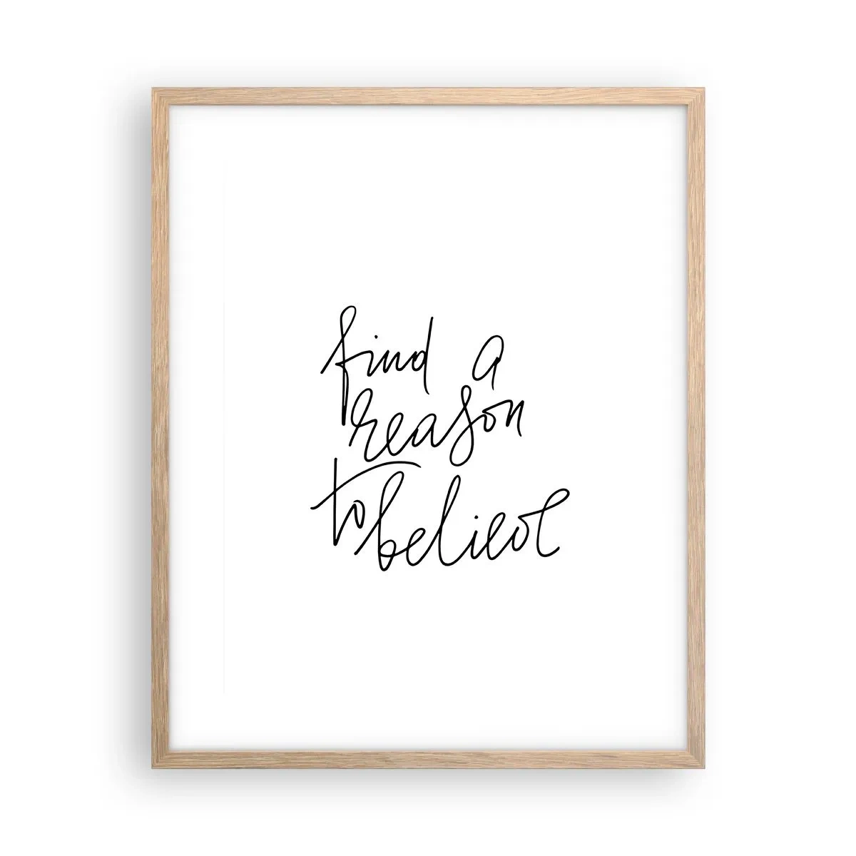 Plakat w ramie jasny dąb - To możliwe - 40x50 cm