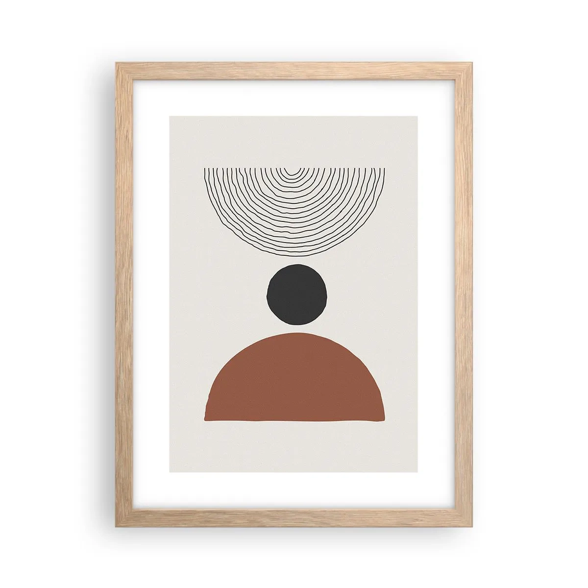 Plakat w ramie jasny dąb - W centrum uwagi - 30x40 cm