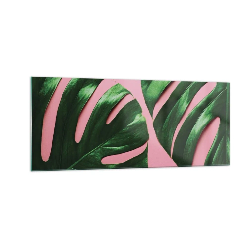 Obraz na szkle - Zielone rendez-vous - 100x40 cm