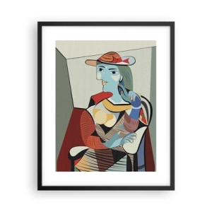 Plakat w czarnej ramie - Oczami Picassa - 40x50 cm