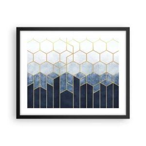 Plakat w czarnej ramie - Kompozycja w synkopowym rytmie - 50x40 cm