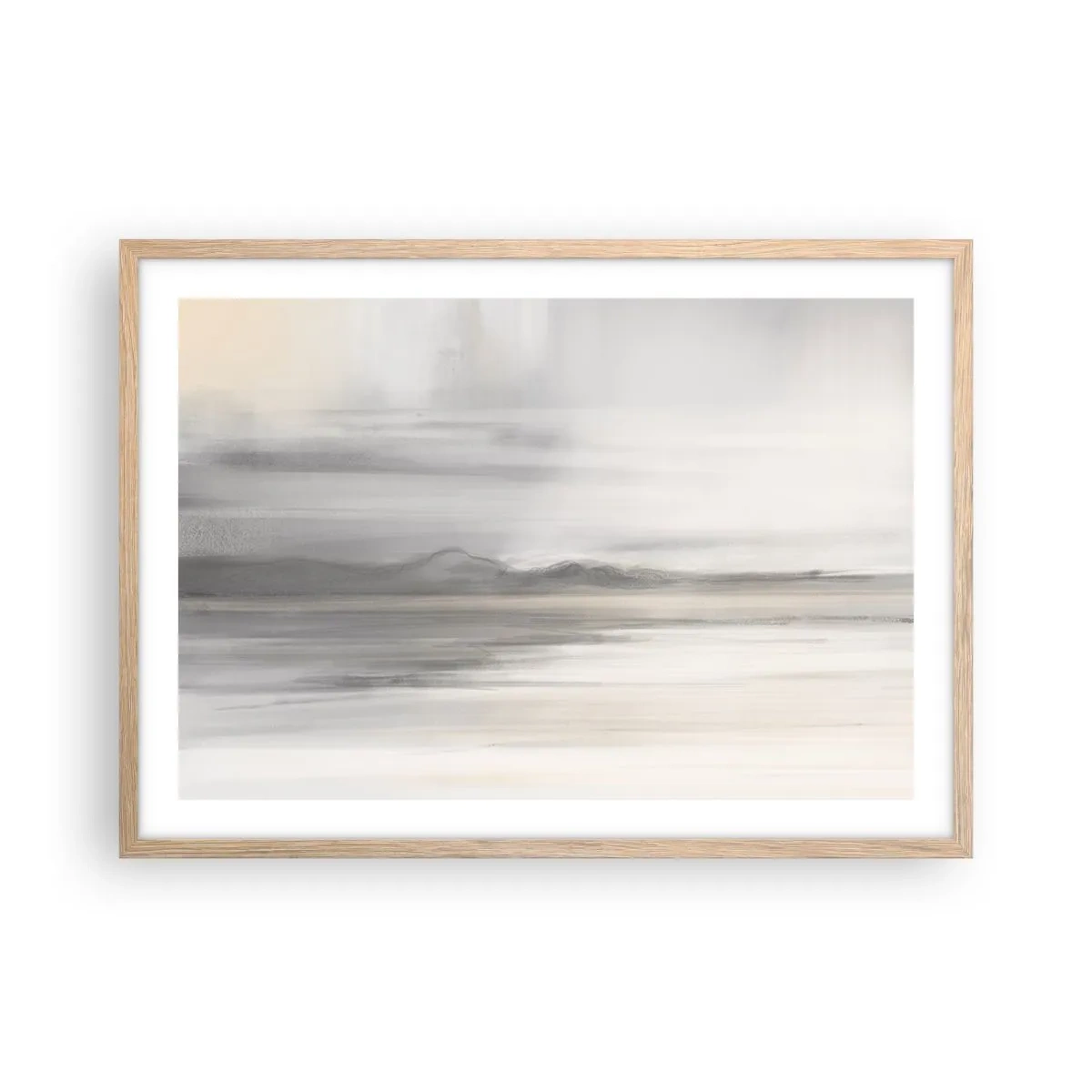 Plakat w ramie jasny dąb - Zamyślona dal - 70x50 cm