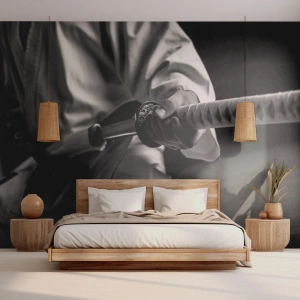 Fototapeta Premium Canvas - Dusza wojownika - Miecz Samurajski, Japonia, Sztuki Walki - 150x105 cm