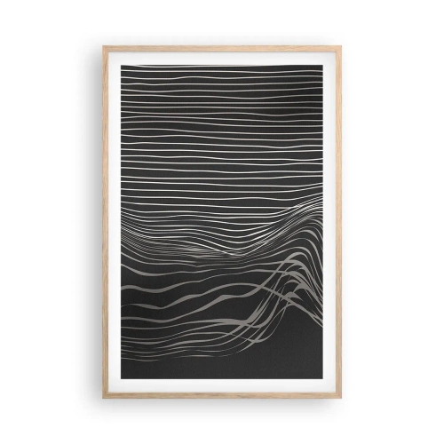 Plakat w ramie jasny dąb - Rytm i akcent - 61x91 cm