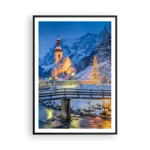 Plakat w czarnej ramie - Duch Świąt - 70x100 cm