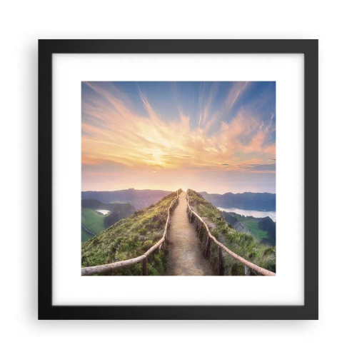 Plakat w czarnej ramie - Blisko nieba - 30x30 cm