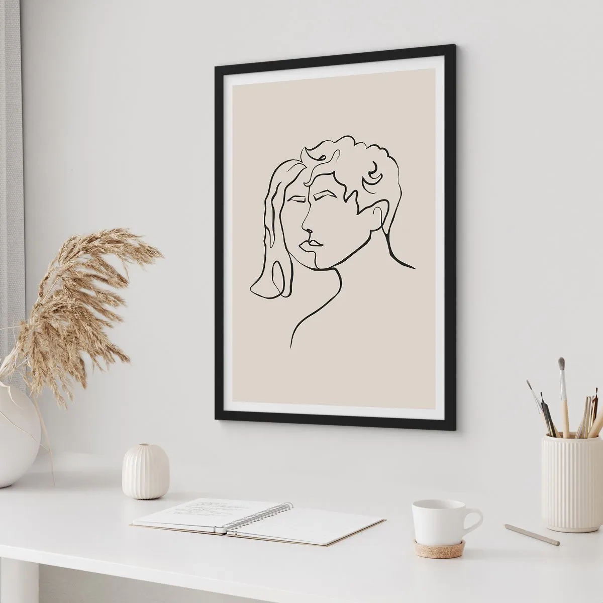 Plakat w czarnej ramie - I stała się jedność - 61x91 cm