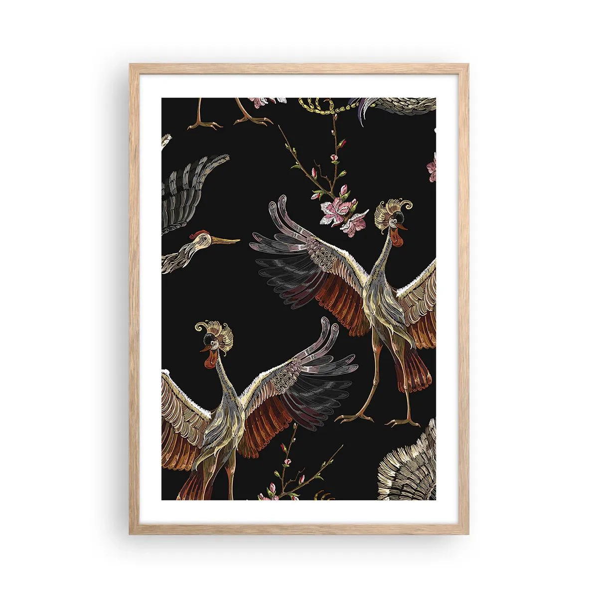 Plakat w ramie jasny dąb - Baśniowy ptak - 50x70 cm