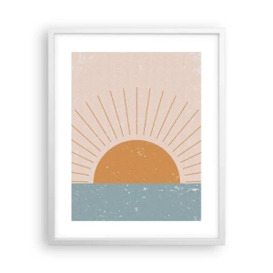 Plakat w białej ramie - Codzienny cud - 40x50 cm