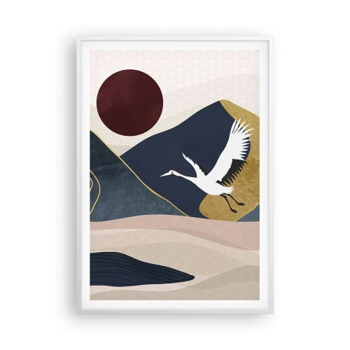 Plakat w białej ramie - I znowu ZLECIAŁ dzień - 70x100 cm