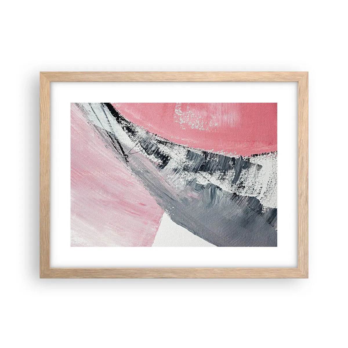 Plakat w ramie jasny dąb - Kompozycja dopasowana - 40x30 cm