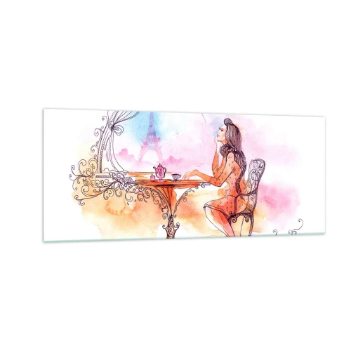 Obraz na szkle - Paryski szyk - 100x40 cm