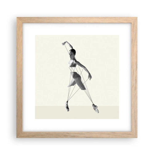 Plakat w ramie jasny dąb - W teatrze świata - 30x30 cm