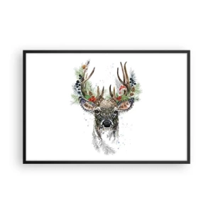 Plakat w czarnej ramie - W świątecznej szacie - 91x61 cm