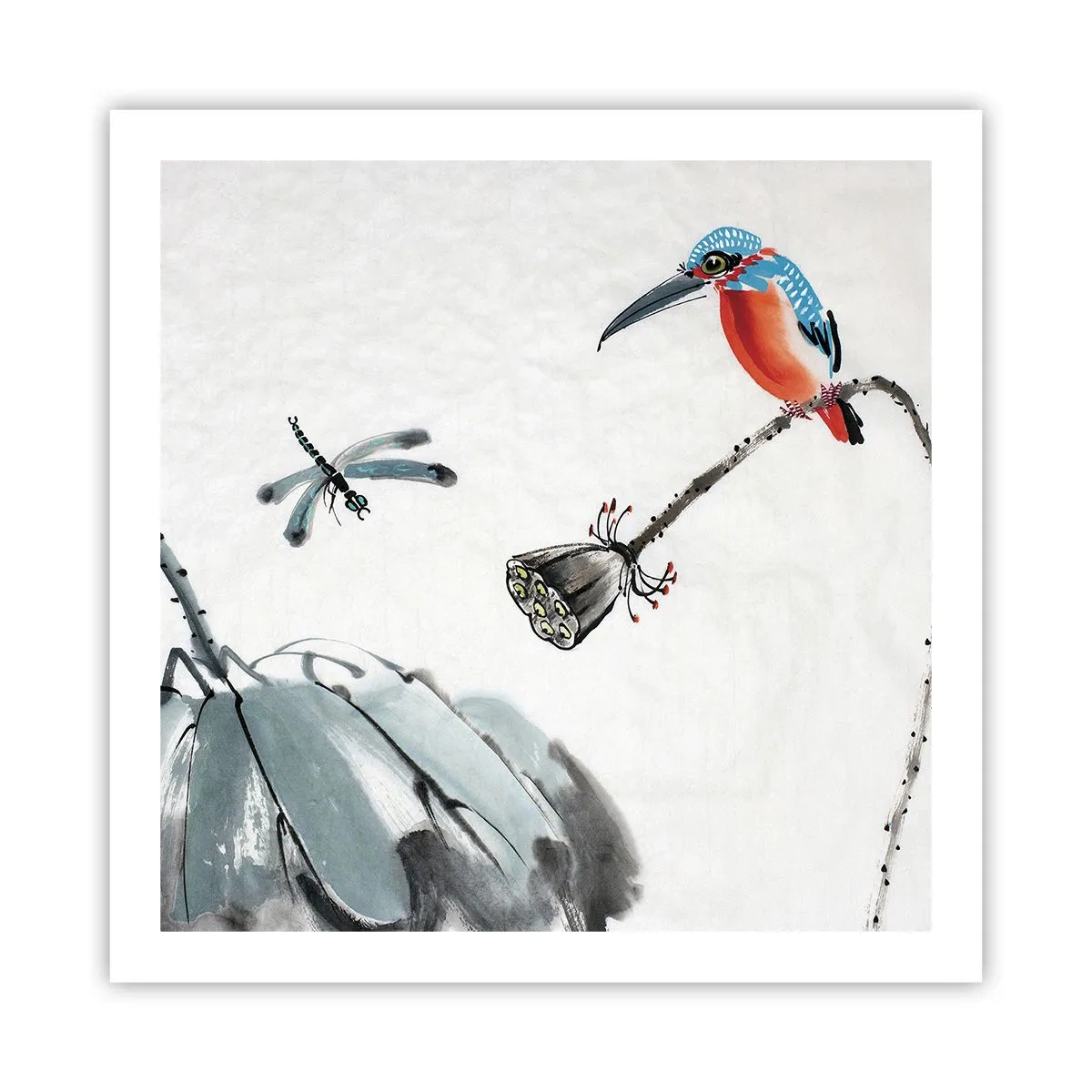 Plakat - Życie łąki - 60x60 cm