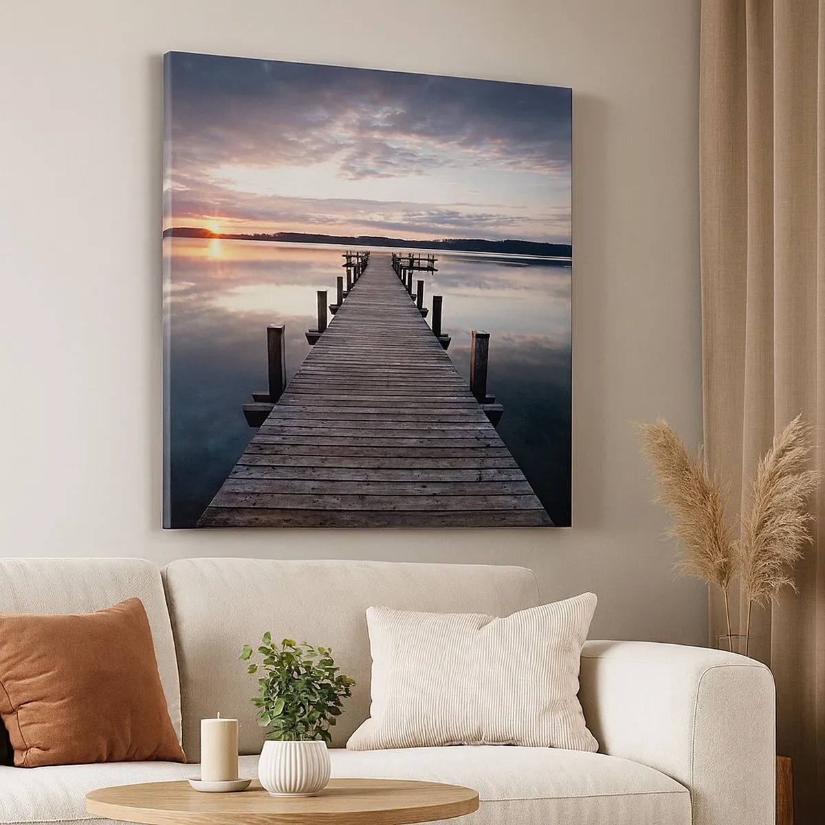 Obraz na płótnie - Cicha granica dnia i nocy - 30x30 cm