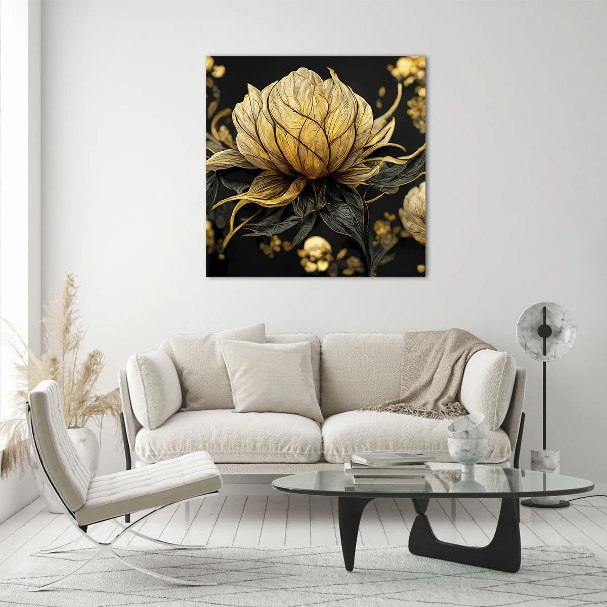 Obraz na szkle - Subtelna kruchość - 60x60 cm